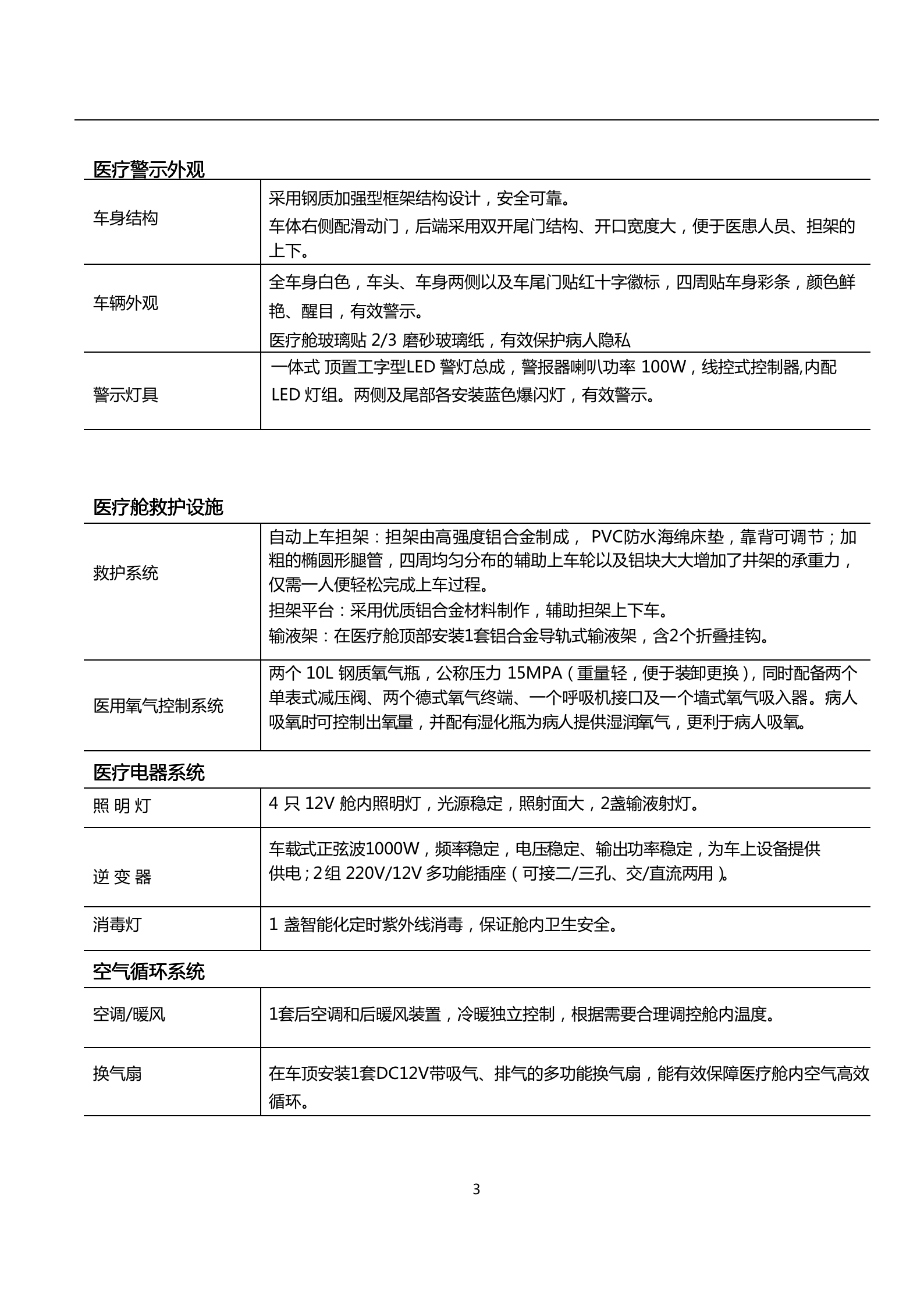 依維柯得意救護車(chē) 監護負壓型(圖3)